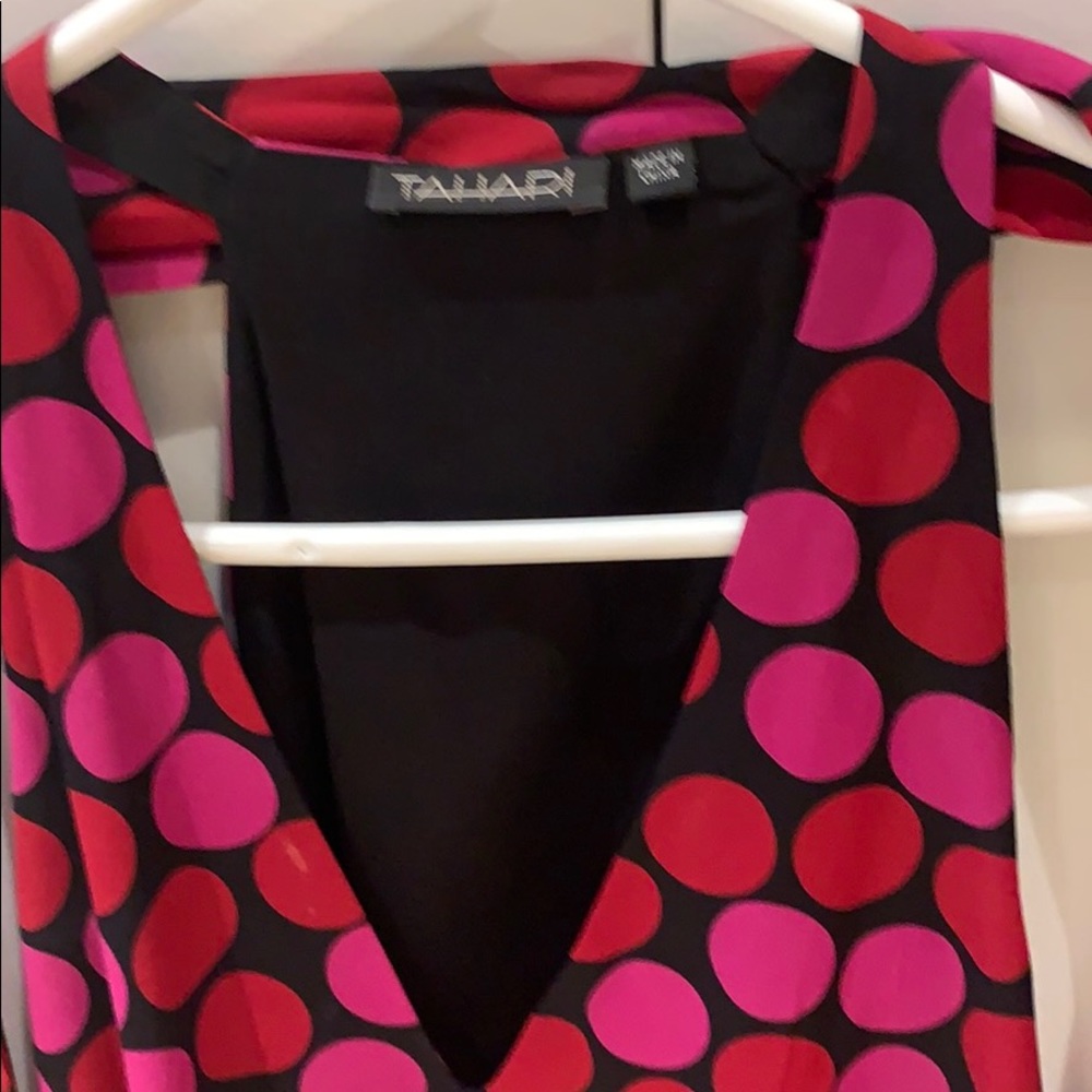 Tahari silk designer top